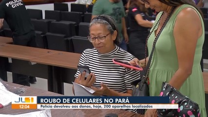 Polícia faz devolução de mais de 200 celulares roubados no Pará
