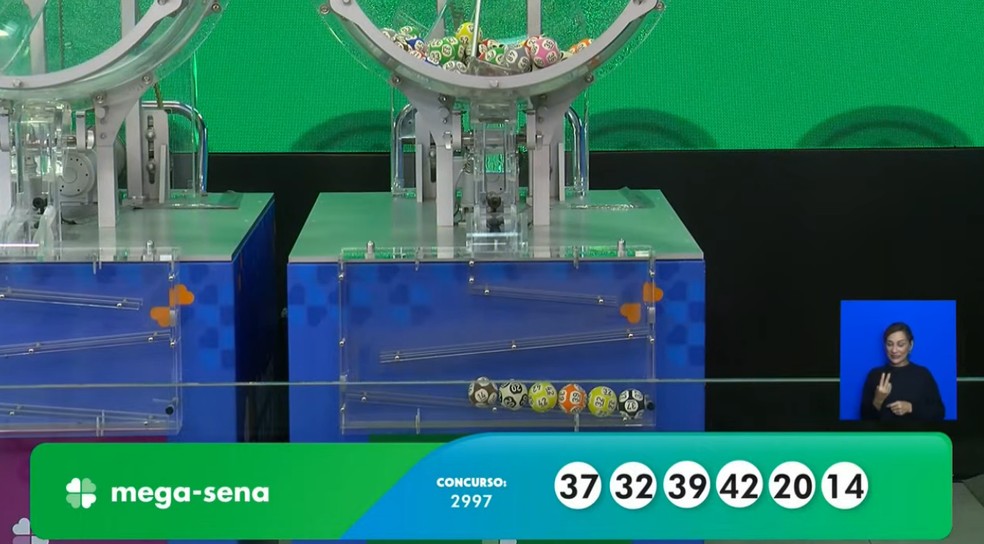 Mega-Sena, concurso 2.997 — Foto: Reprodução/Caixa