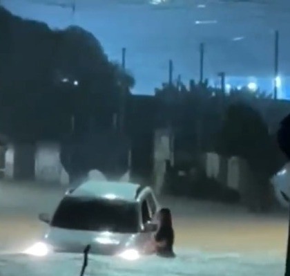 'Foi uma ação de sobrevivência': relata mulher que se jogou de carro durante enxurrada em Santarém