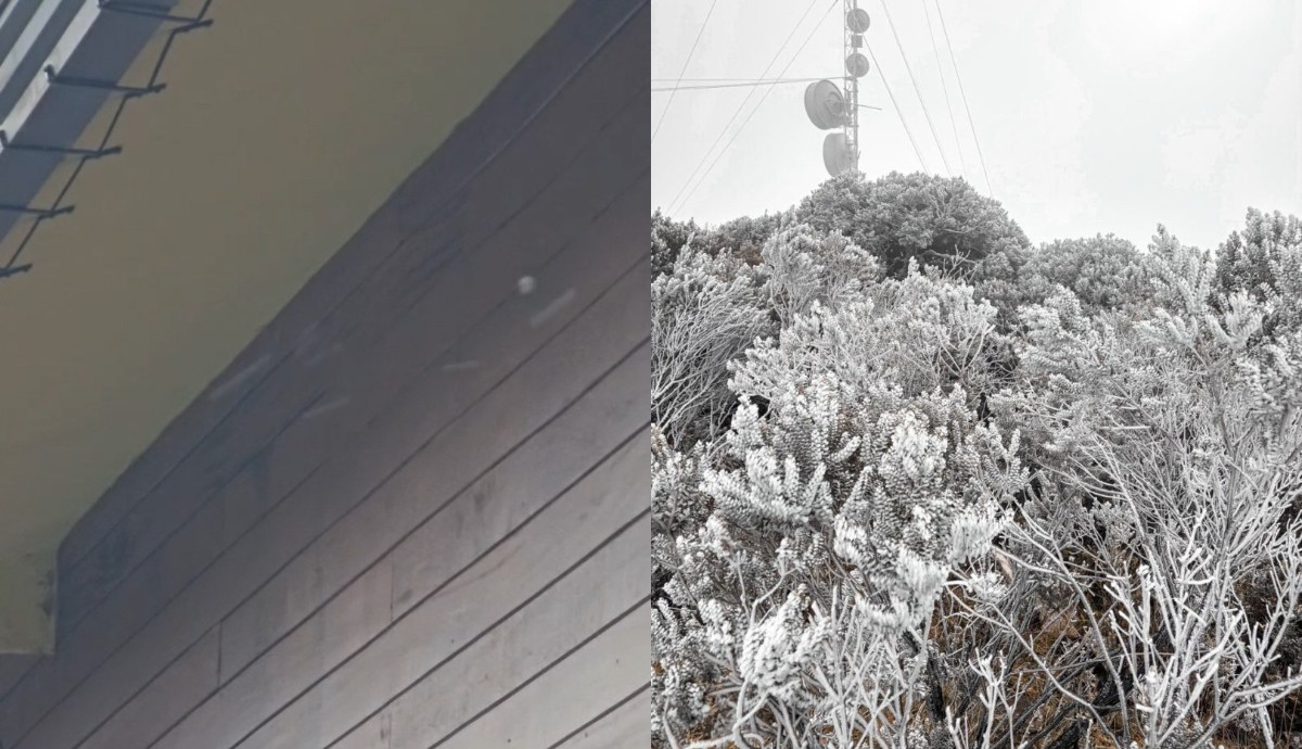 Serra de SC registra primeira neve de 2026; VÍDEO