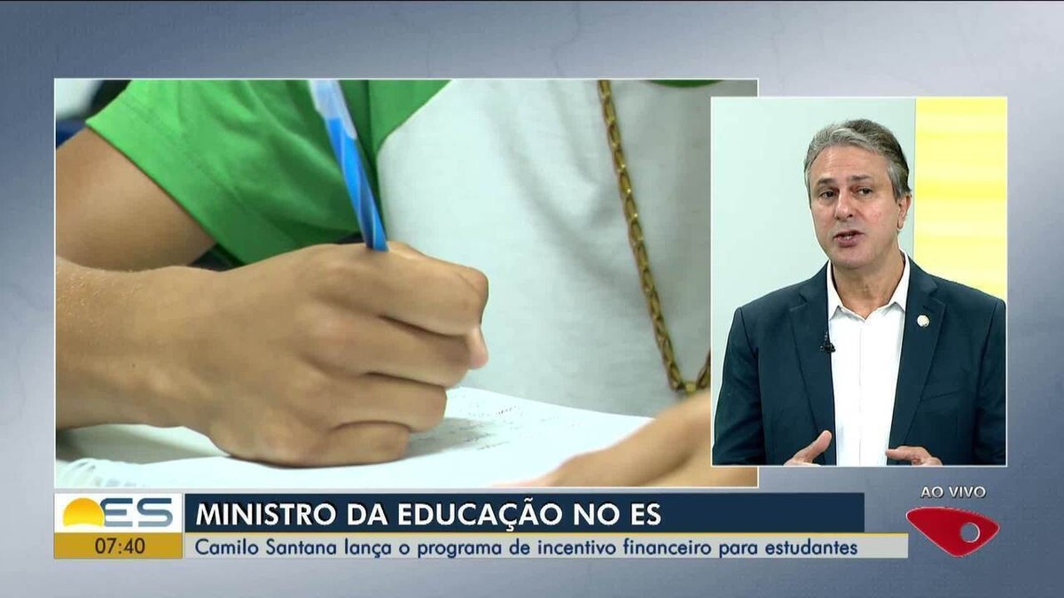 ES é o 1º estado a receber lançamento do programa Pé-de-meia; mais de 30 mil estudantes vão receber incentivo financeiro 