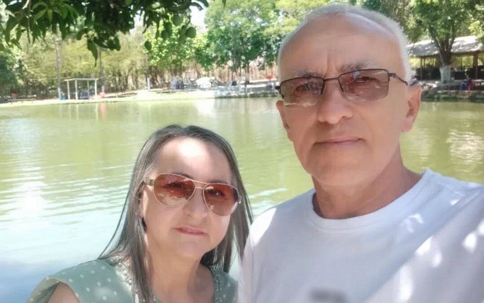 Sílvia Barros, de 60 anos, e o ex-marido, Valdinez Borges de Oliveira, de 62 anos, em Goiás — Foto: Reprodução/Redes sociais de Silvia Barros