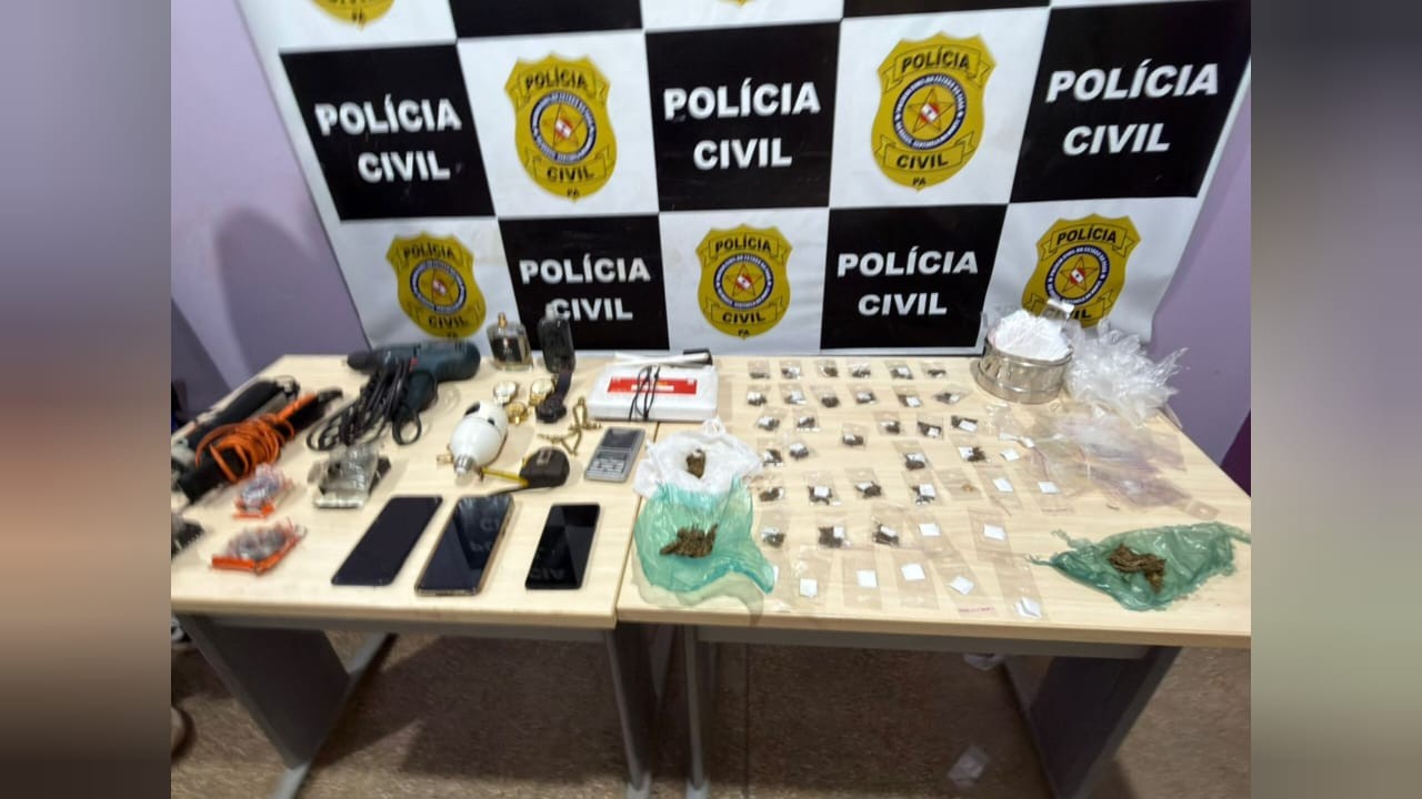 Polícia Civil prende dois suspeitos de tráfico de drogas em Alenquer