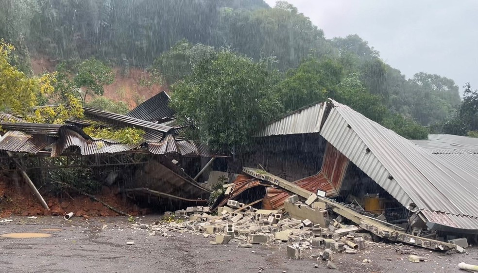 Deslizamiento de tierra en Caxias do Sul. 