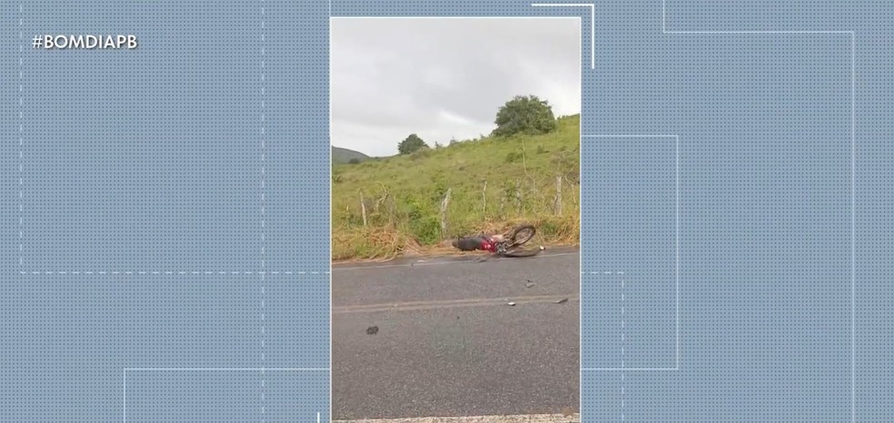 Radialista morre ap�s acidente entre moto e carro, na Para�ba � Foto: Reprodu��o / TV Cabo Branco