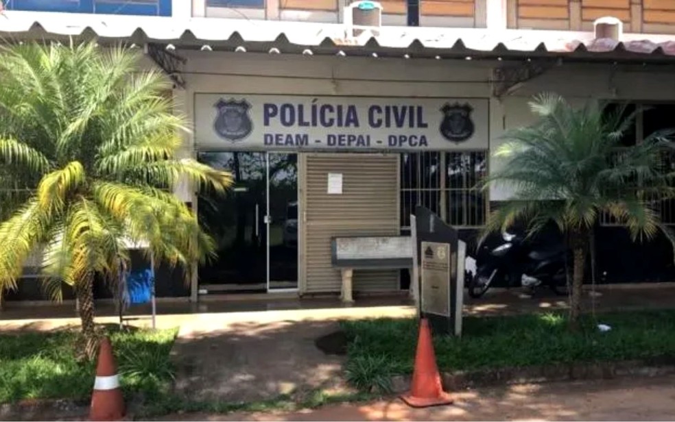 Sede da Delegacia Especializada no Atendimento à Mulher (DEAM) de Senador Canedo — Foto: Divulgação/PCGO