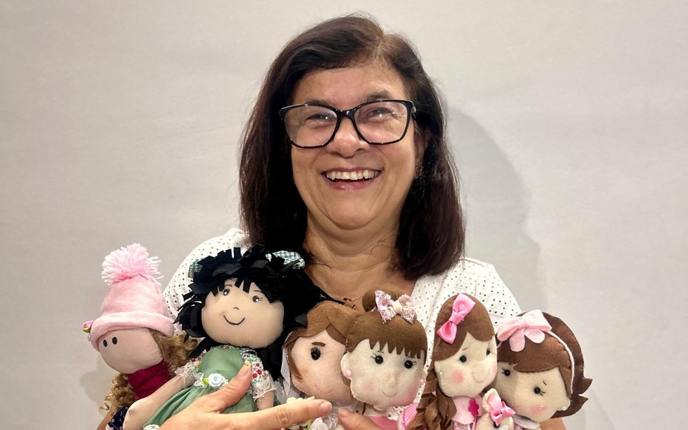 Tânia Cristina, artesã e tia-avó de Arthur Gabriel. — Foto: Arquivo Pessoal