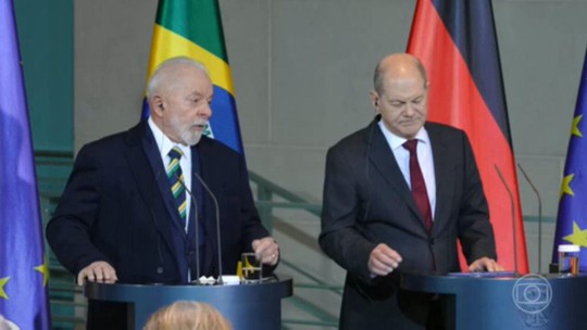 Na Alemanha, Lula diz que não desistiu das negociações do acordo comercial entre União Europeia e o Mercosul - Programa: Jornal Nacional 