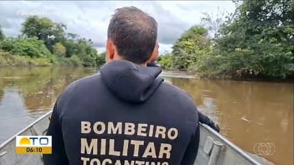 Bombeiros fazem buscas por homem que desapareceu no Rio Lontra