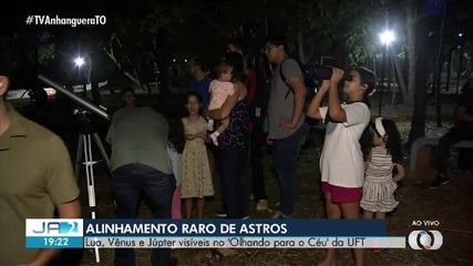 Projeto Olhando para o Céu da UFT oferece observação de planetas em fenômeno raro