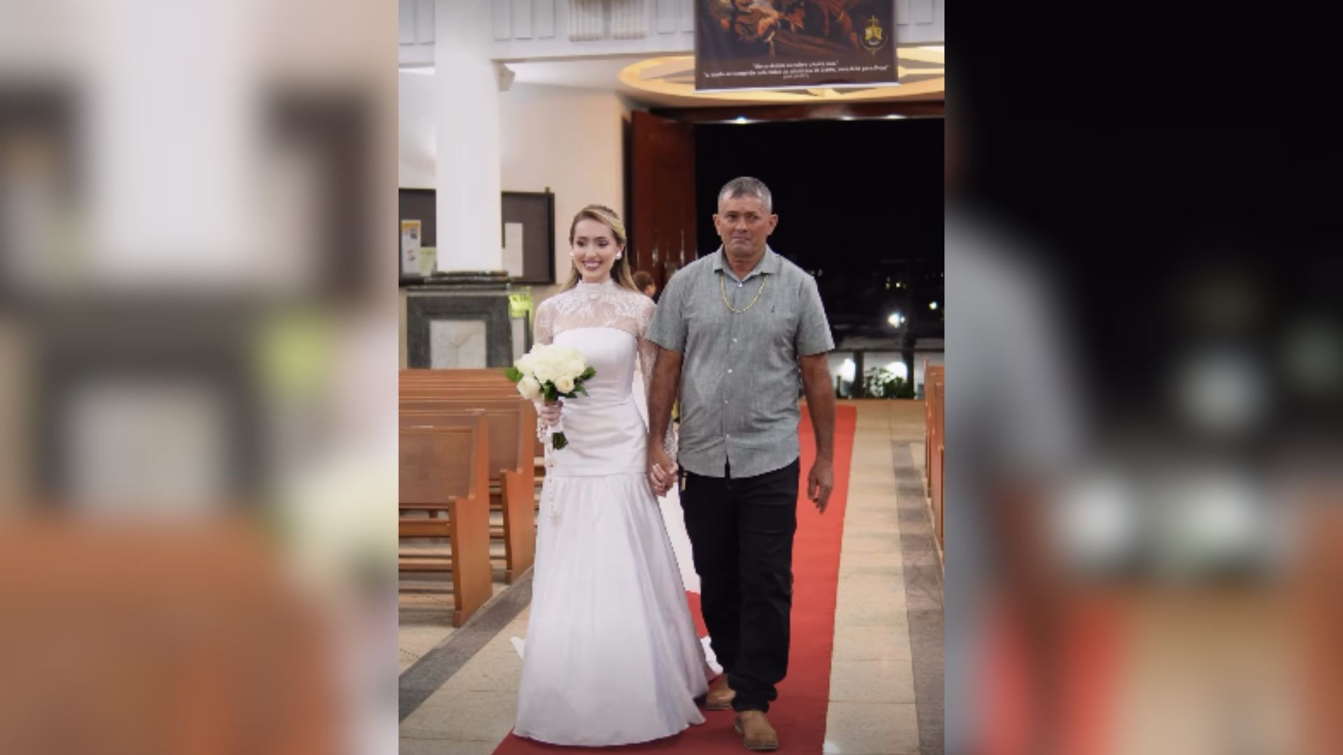 VÍDEO: Pai troca terno por ‘camisa bonita’ para levar filha ao altar em MG e emociona nas redes