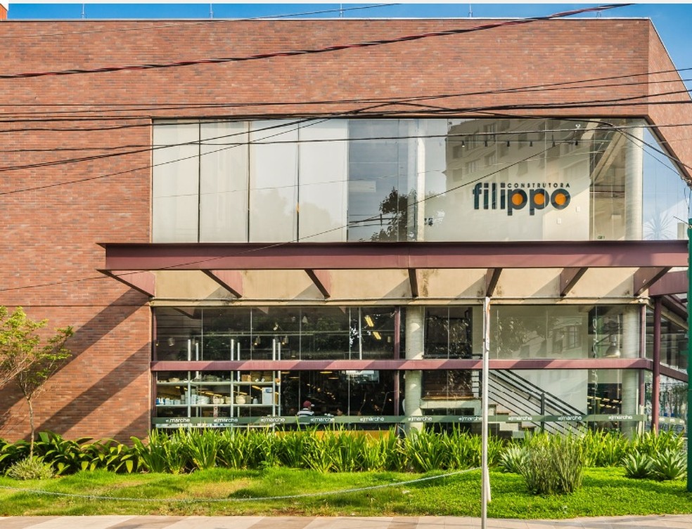 A Construtora Filippo faz prédios e imóveis comerciais, como de supermercados. — Foto: Reprodução/Redes Sociais