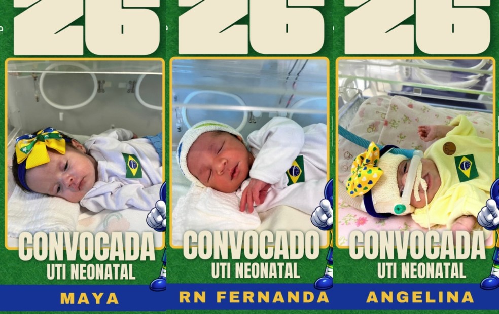Os adereços usados na sessão de fotos foram feitos pela equipe da enfermagem da unidade hospitalar — Foto: Arquivo pessoal/Santa Casa de Itapeva