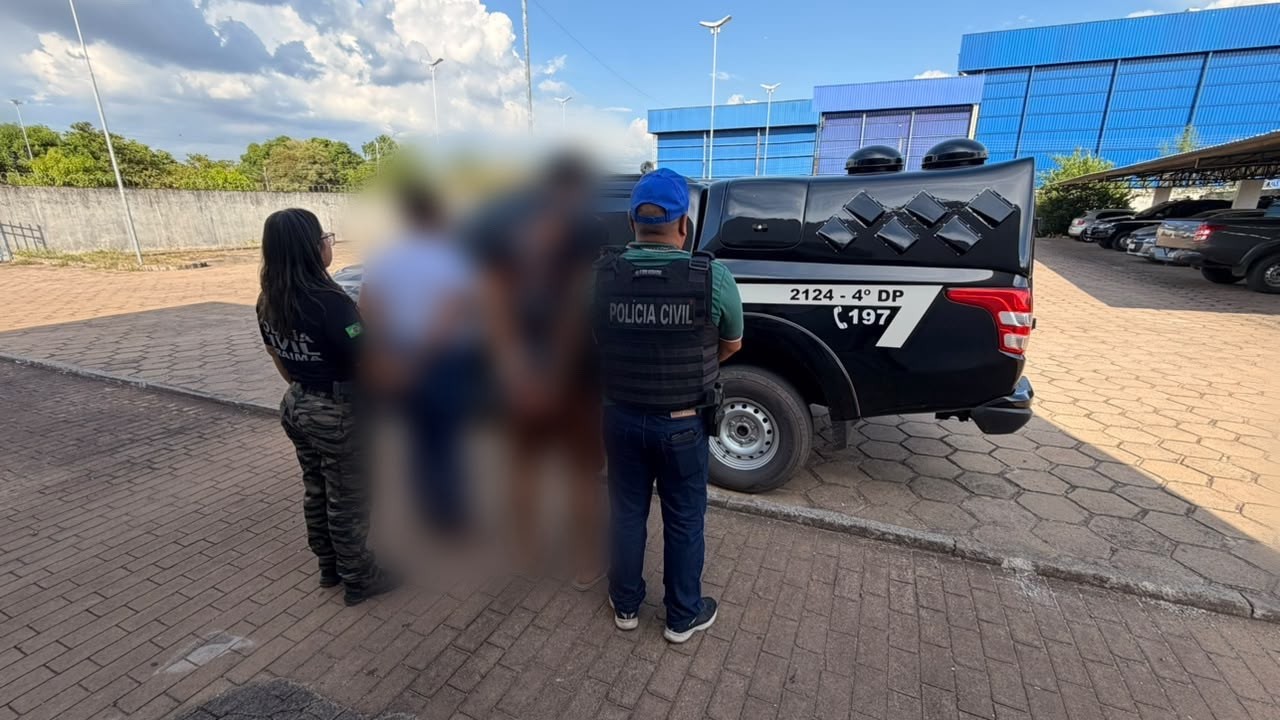 Casal é preso suspeito de sequestrar, torturar e extorquir duas pessoas em Boa Vista 