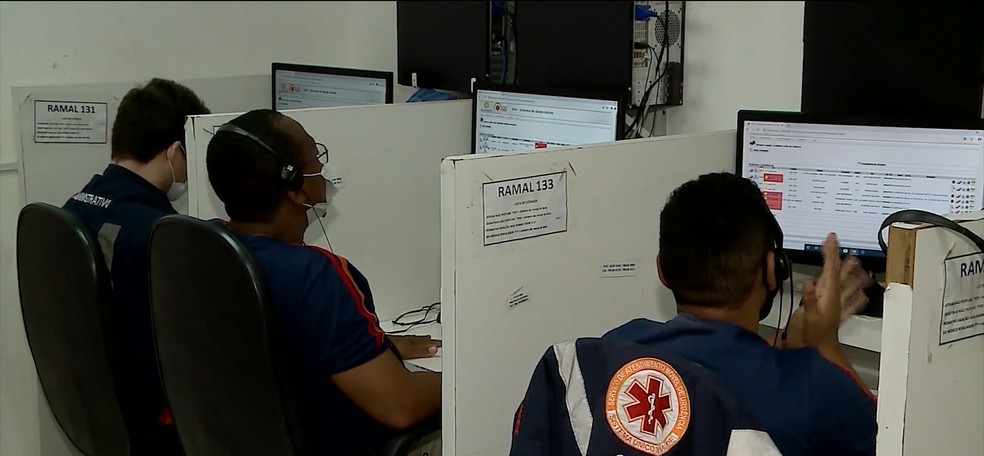 Samu de São Luís já recebeu mais de 58 mil ligações em três meses. — Foto: Reprodução/TV Mirante