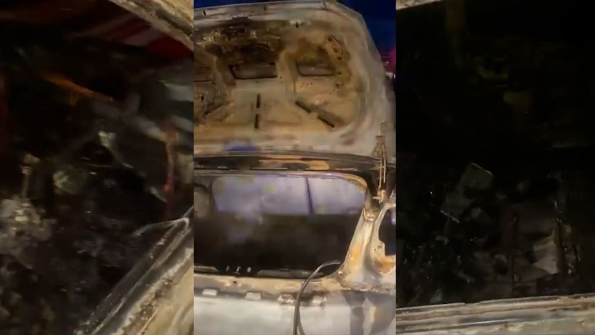 Carro pega fogo e fica destruído na PA-279, em São Félix do Xingu