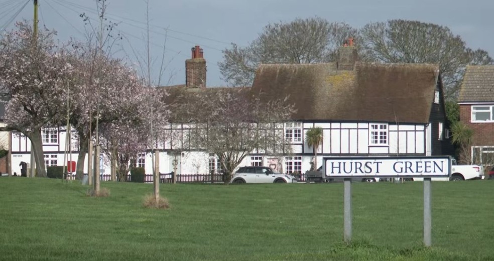 Região de Hurst Green, na cidade de Brightlingsea, onde Vitória foi vista na tarde do dia 3 de março. — Foto: Polícia de Essex/Reprodução