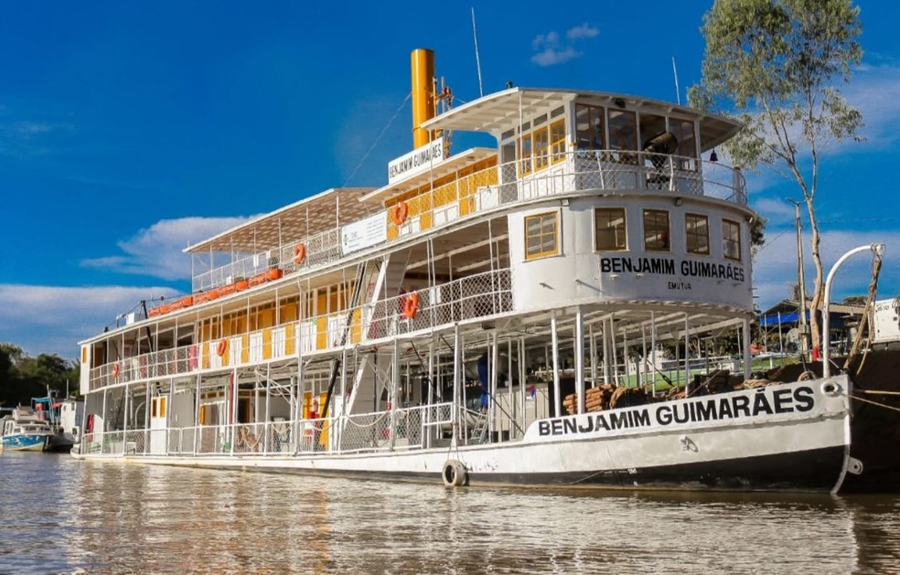 Barco Benjamim Guimarães — Foto: Emutur/Prefeitura de Pirapora
