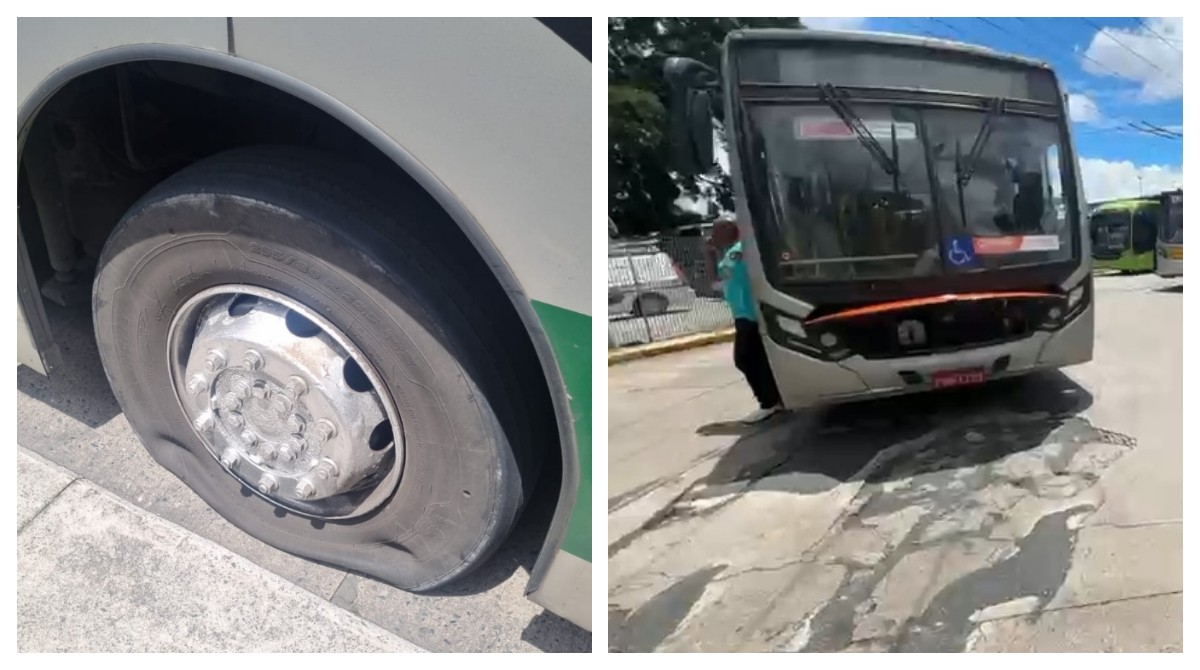 Sindicalistas esvaziam pneus de ônibus e impedem saída de coletivos no Terminal Parque Dom Pedro, no Centro de SP