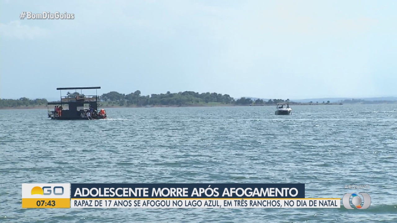 Adolescente morre afogado no Lago Azul, em Três Ranchos 