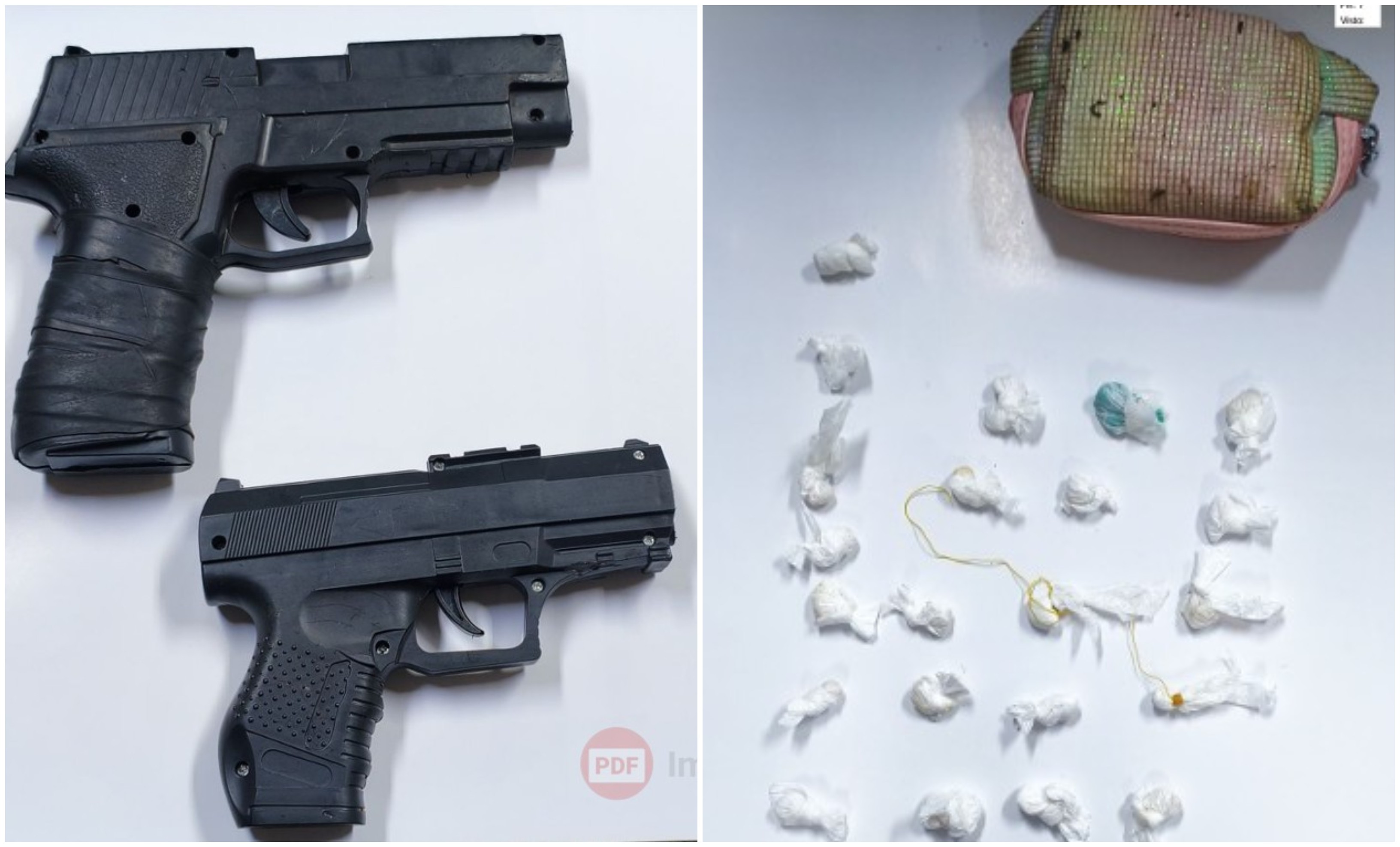 Mulher é presa com crack escondido dentro de vaso sanitário e armas falsas em Boa Vista