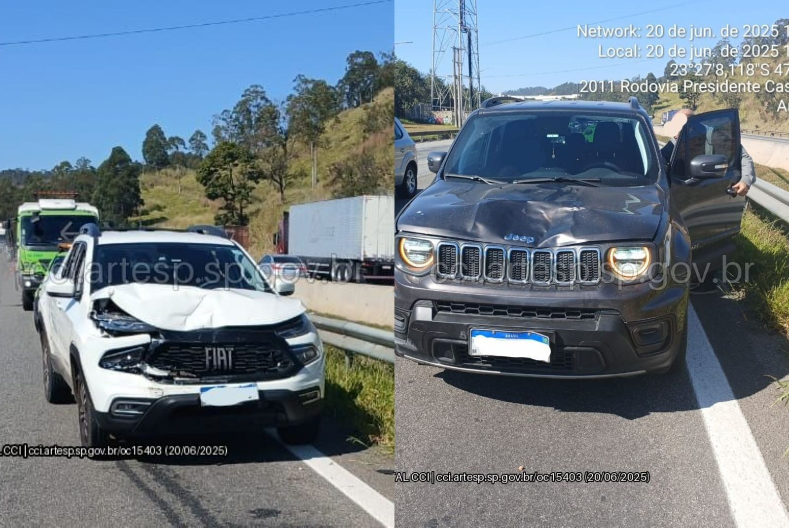 Pedestre morre após ser atingido por carro na rodovia Raposo Tavares em Araçariguama