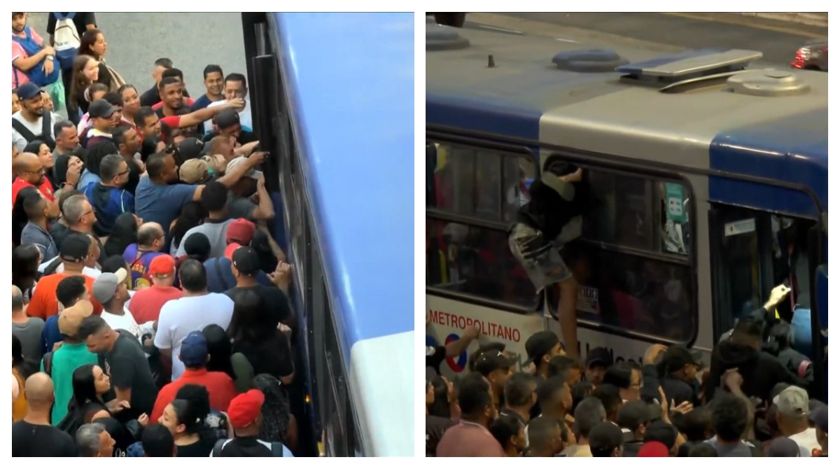 Fim da greve da CPTM termina com confusão, correria e passageiros pulando catracas na Linha 12-Safira