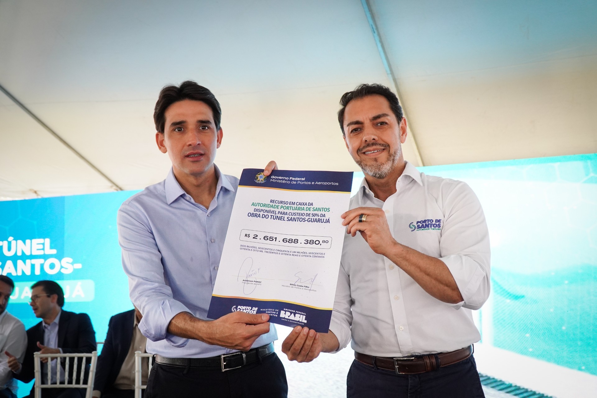 Ministro e APS lançam pedra fundamental da nova sede da PF no Porto de Santos e anunciam construção novos berços públicos