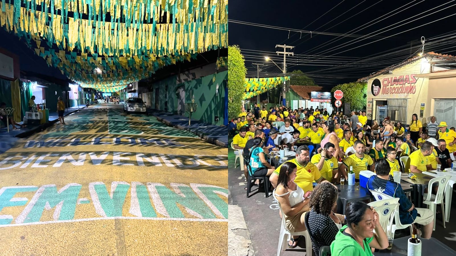 'Rua da Copa': vizinhos acompanham jogos juntos há 20 anos em Teresina; decoração diferente a cada partida