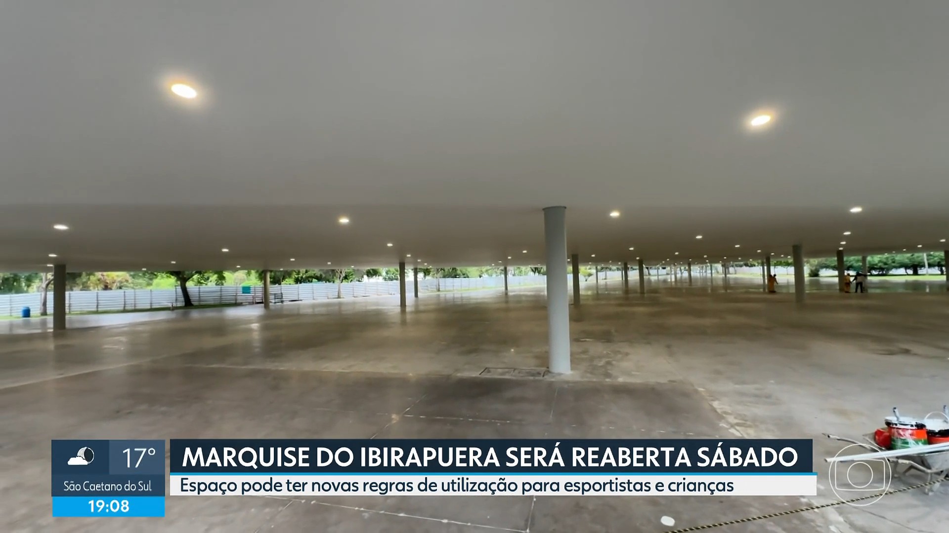 Marquise do Parque Ibirapuera será reaberta neste sábado com áreas exclusivas para prática de skate, patins e BMX