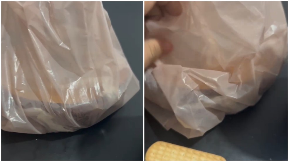 Homem enviou bolo para delegacia onde ficou preso, em Quixeramobim — Foto: Reprodução