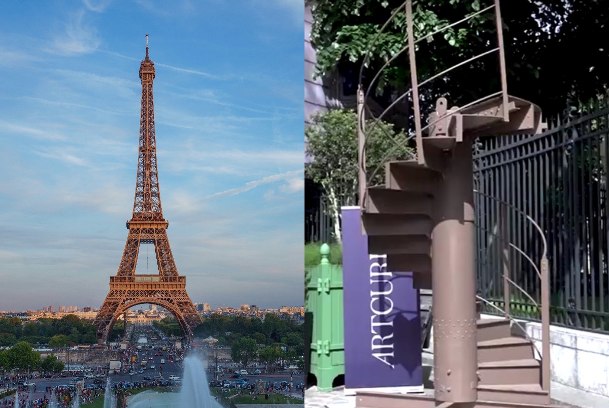 Pedaço da escada da Torre Eiffel é leiloado por R$ 2,6 milhões em Paris
