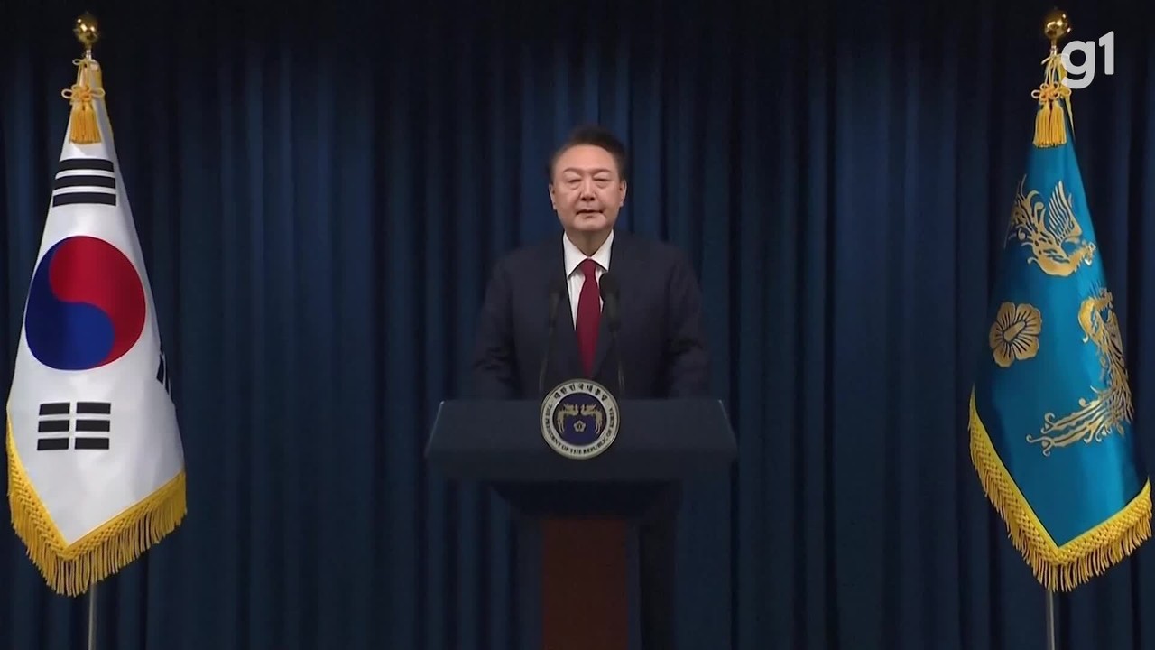 Presidente da Coreia do Sul pede desculpas e diz que decretou lei marcial por desespero; VÍDEO