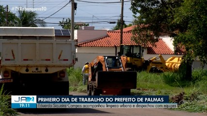 Saiba como foi o 1º dia de trabalho do prefeito Eduardo Siqueira Campos