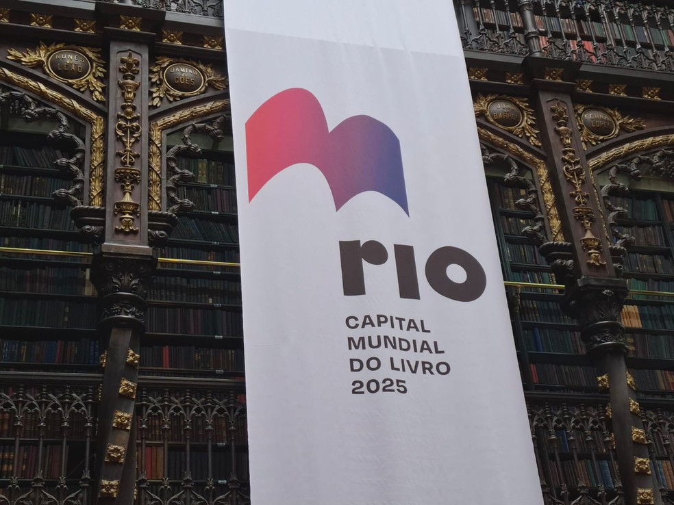 Logomarca da Rio Capital Mundial do Livro 2025 — Foto: Cristina Boeckel/g1