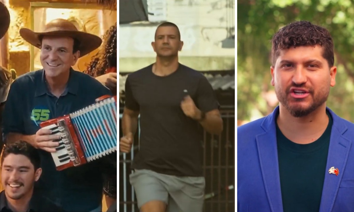 No primeiro dia de campanha na TV, Eduardo Paes, Douglas Ruas e William Siri falam de histórico de corrupção no RJ
