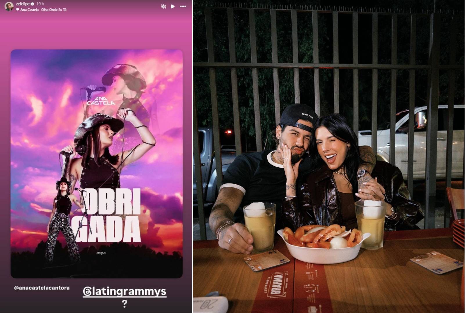 Zé Felipe questiona Grammy Latino após Ana Castela não levar prêmio