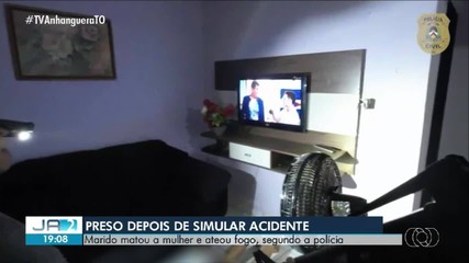 Polícia prende homem suspeito de matar esposa com fogo e forjar incêndio em Palmas