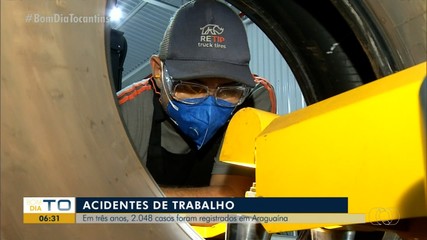 Em três anos, mais de 2 mil acidentes de trabalho foram registrados em Araguaína