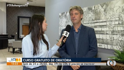 Curso gratuito de oratória será realizado em Palmas; veja como participar