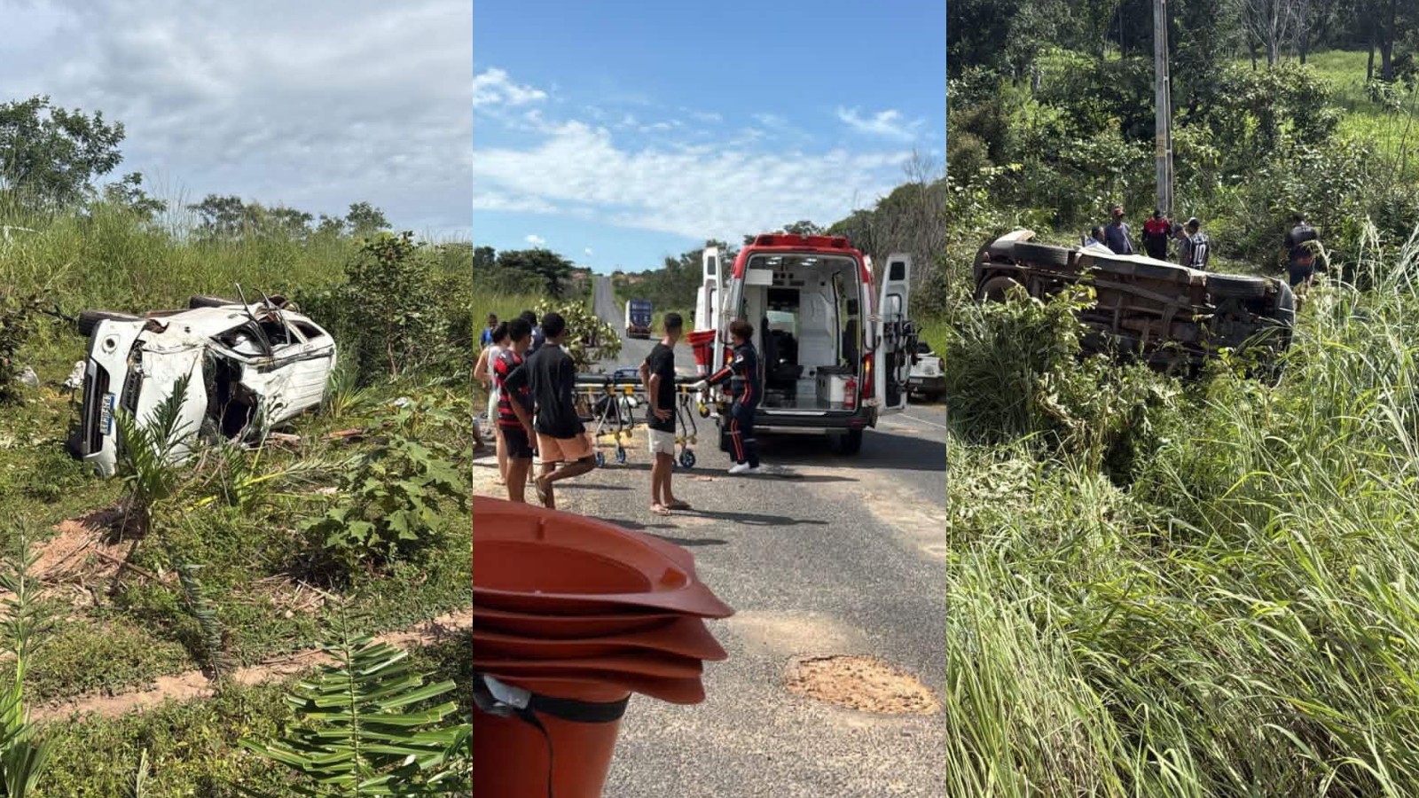 Duas mulheres e criança morrem em grave acidente no extremo Sul do Piauí