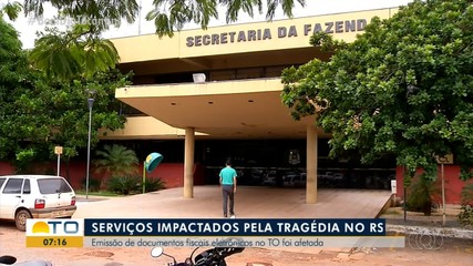 Emissão de notas fiscais no TO é afetada pelas chuvas no RS; entenda