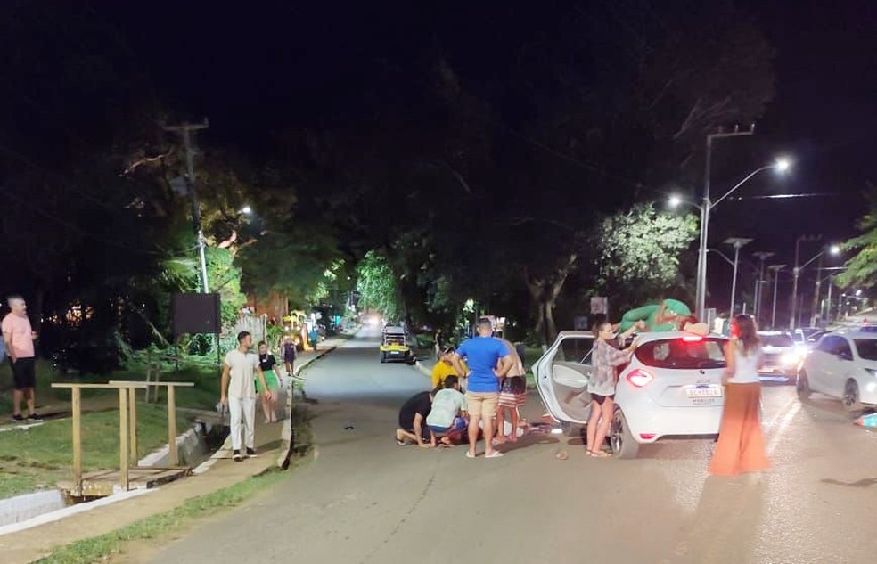 Acidente aconteceu na noite da quinta-feira (29) na BR 363 — Foto: Vinícius Cabral/Acervo pessoal 