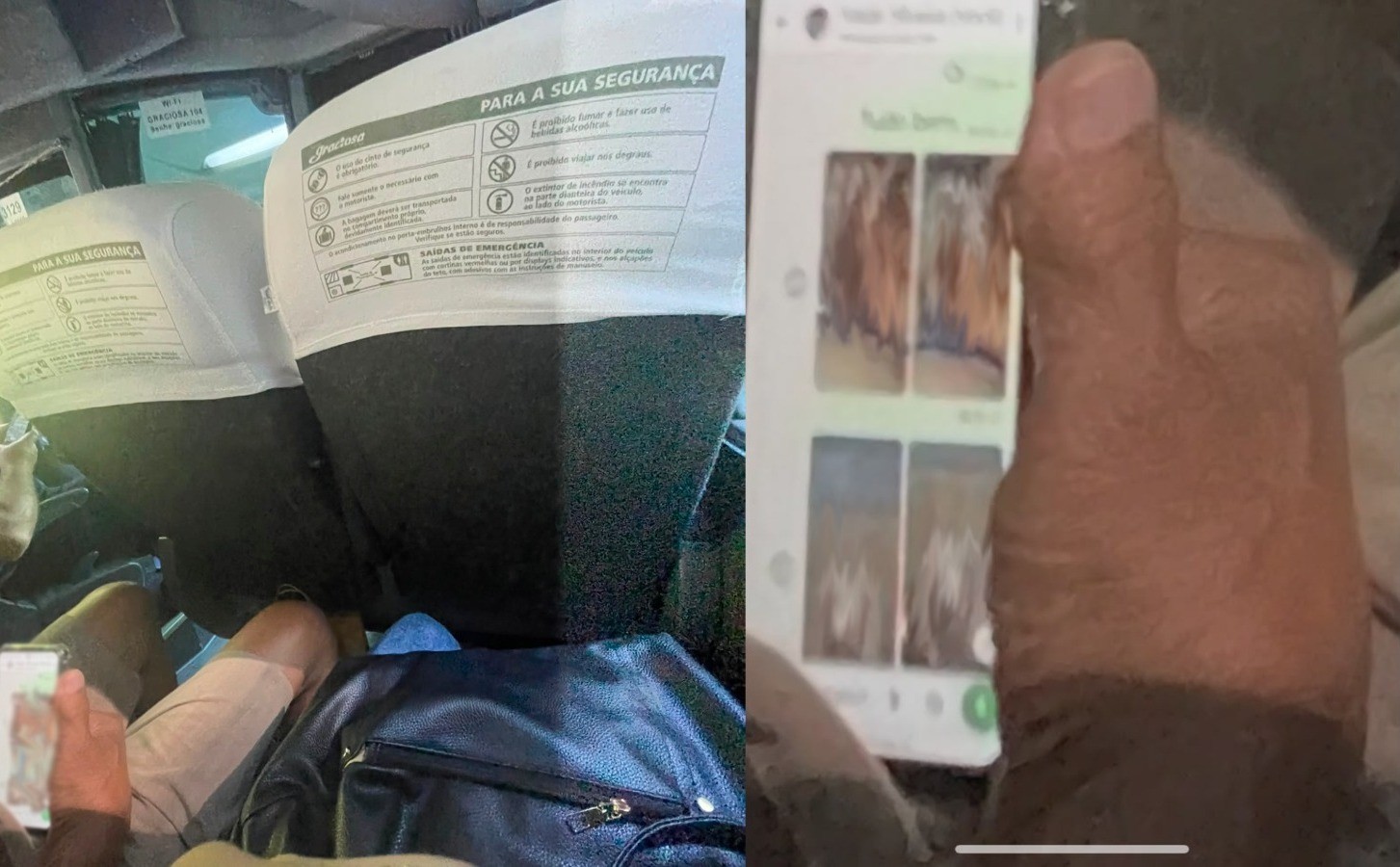 Idoso é preso depois de mostrar pornografia para adolescente durante viagem de ônibus no Paraná