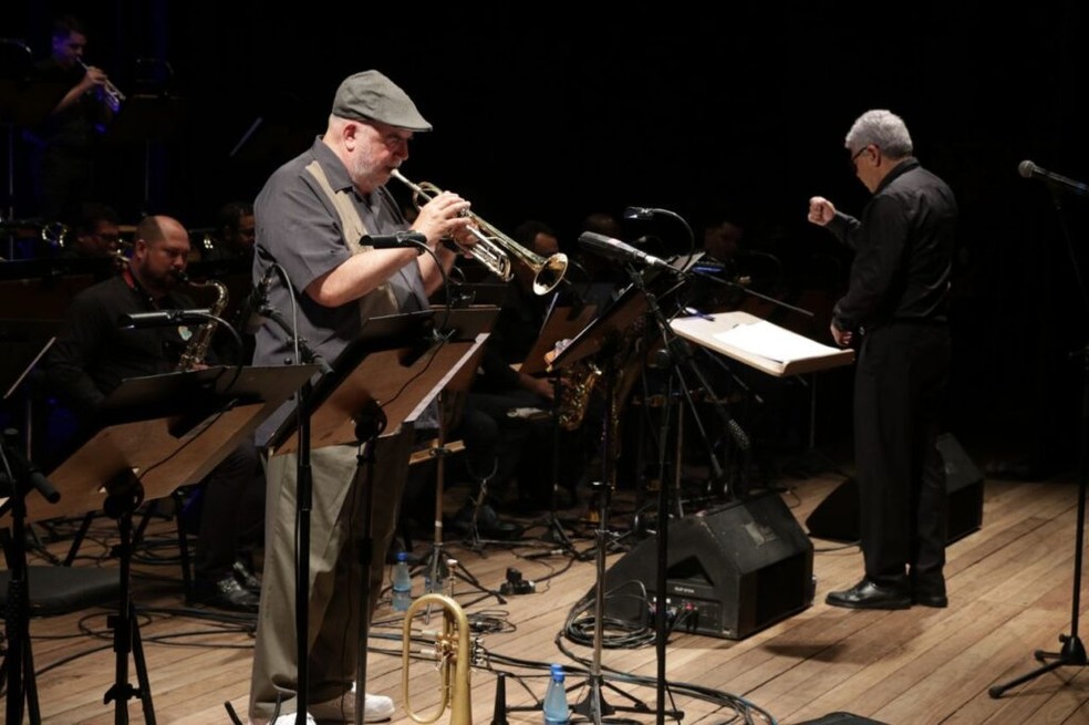 Trompetista norte-americano, Randy Brecker, já foi indicado 12 vezes ao Grammy e venceu em 10 oportunidades. — Foto: Divulgação/SEC