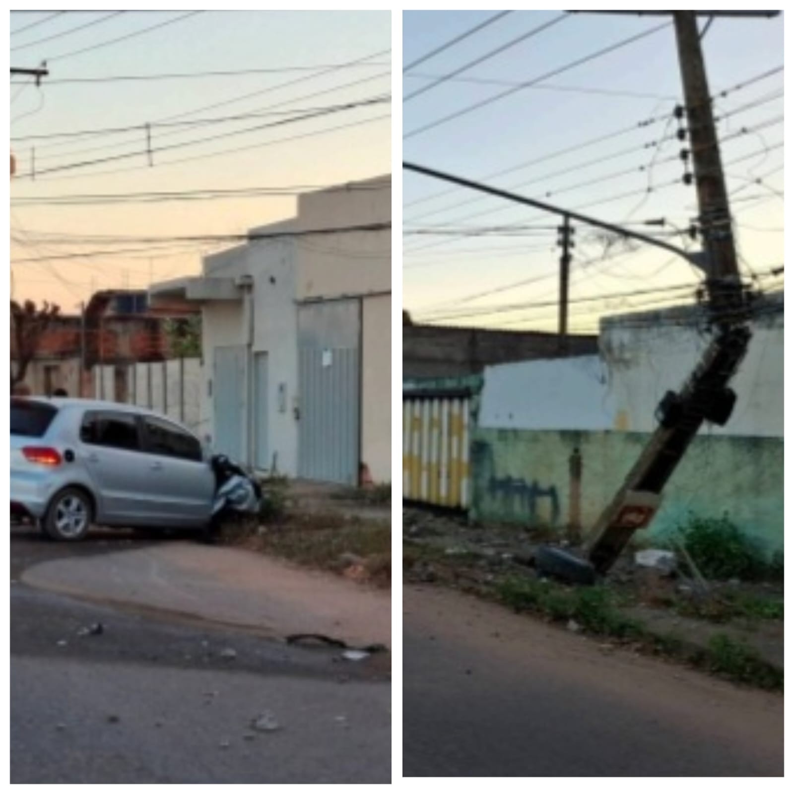 Cabo reformado da Marinha é preso por suspeita de embriaguez após atingir ciclista e bater carro em postes em Pirapora