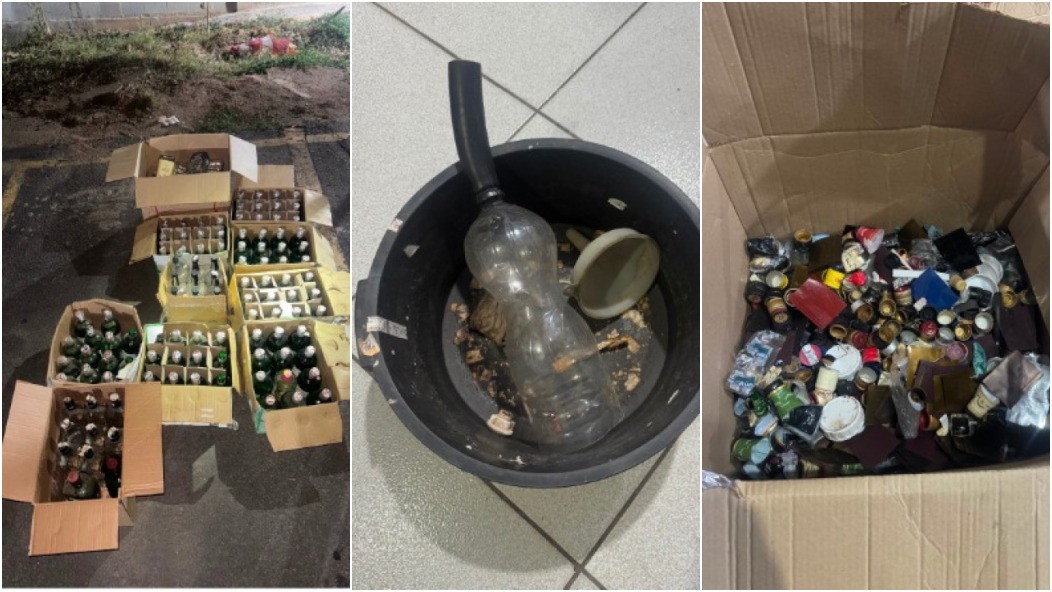Polícia fecha fábrica clandestina de bebidas alcoólicas em Ribeirão das Neves