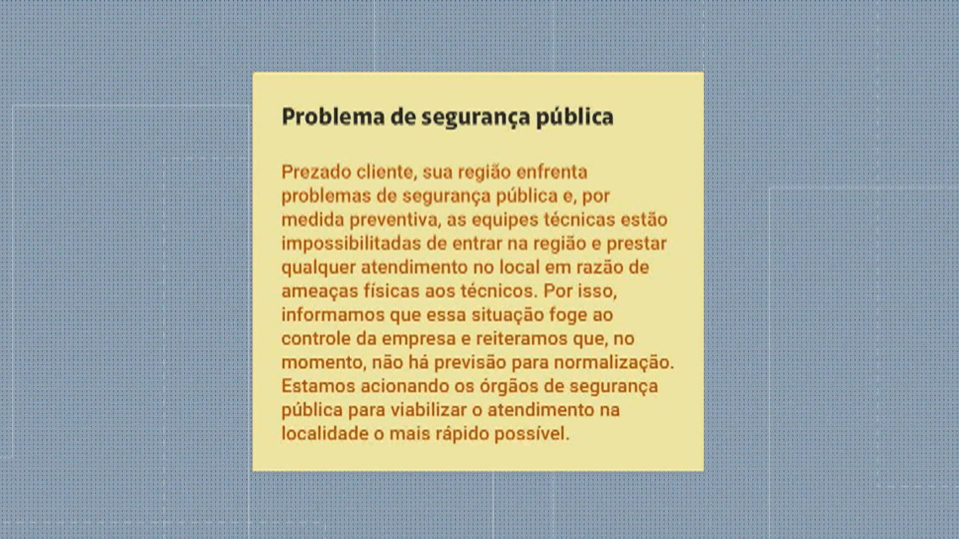 Tráfico e milícia cortam cabos e impõem serviços de internet a moradores do Rio e de Niterói 