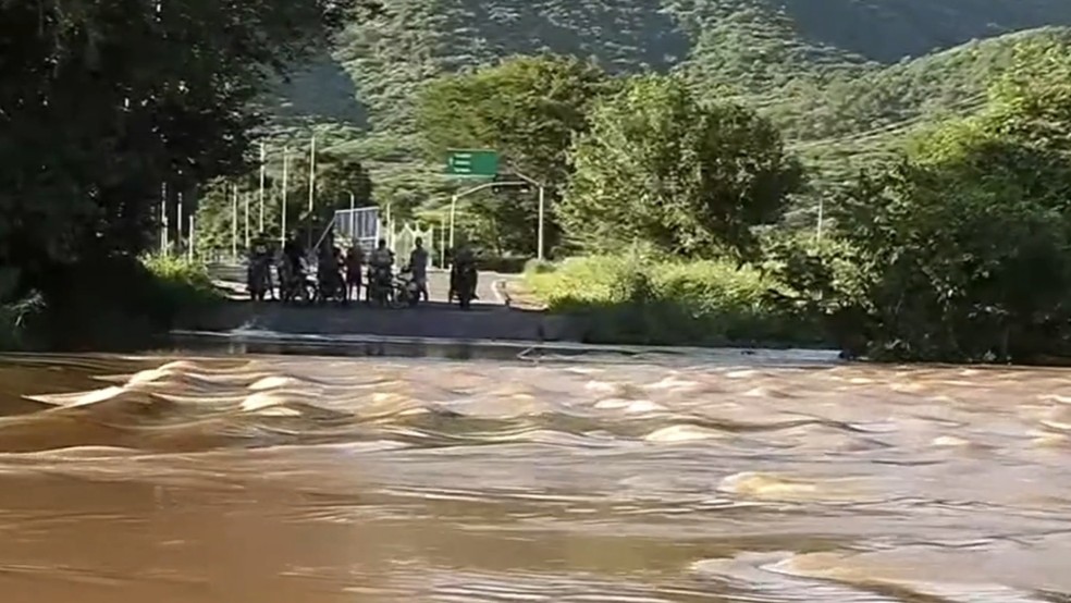 Choveu 103 mm no município, de acordo com a Funceme. — Foto: Reprodução/TV Verdes Mares