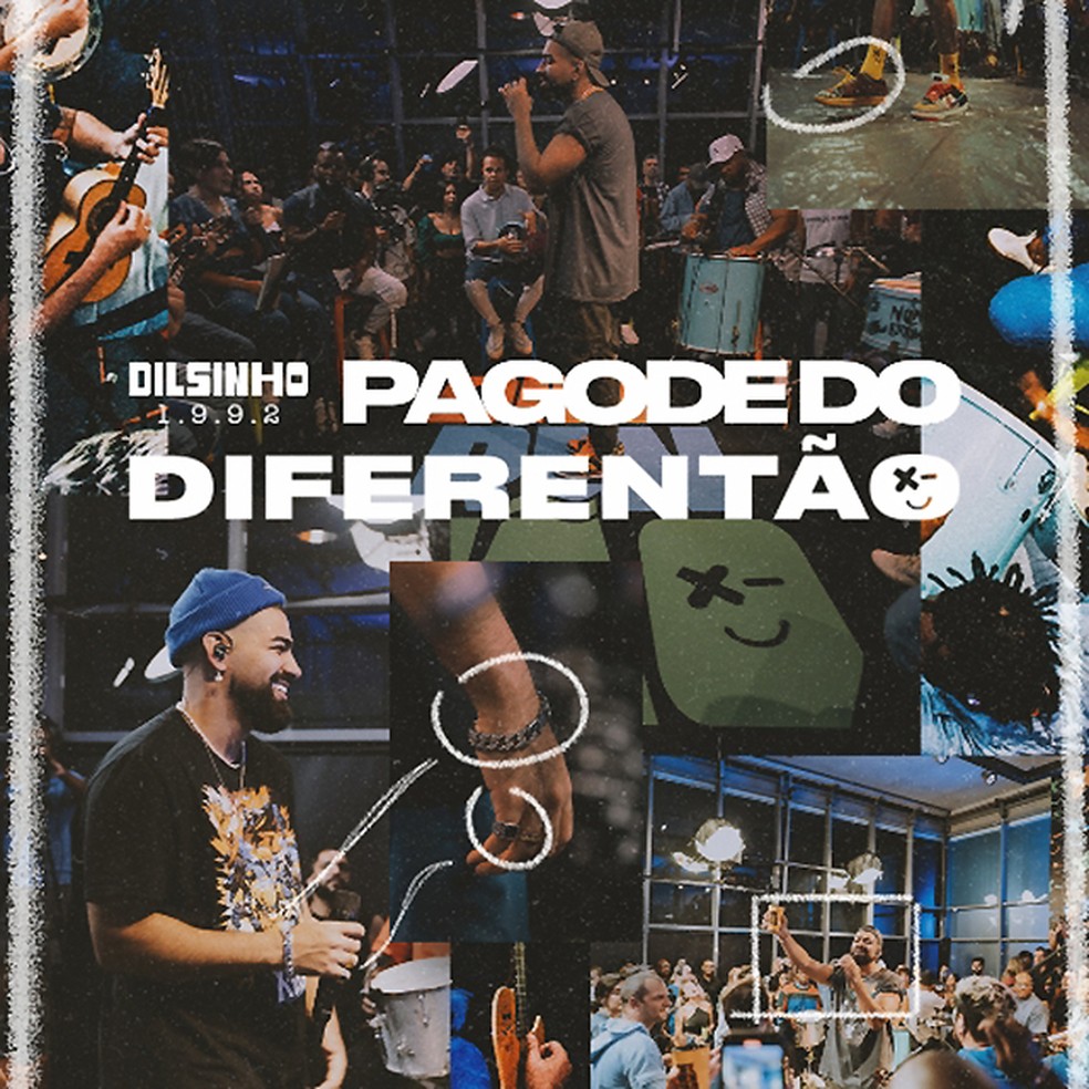 Capa do álbum 'Pagode do diferentão', de Dilsinho — Foto: Divulgação
